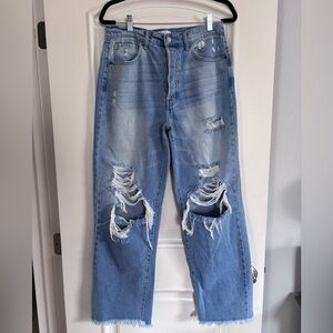 High Waist Wide Leg Cello Jeans